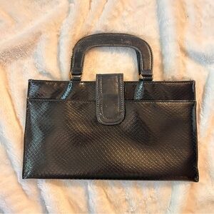 Elegant Black Leather Handbag